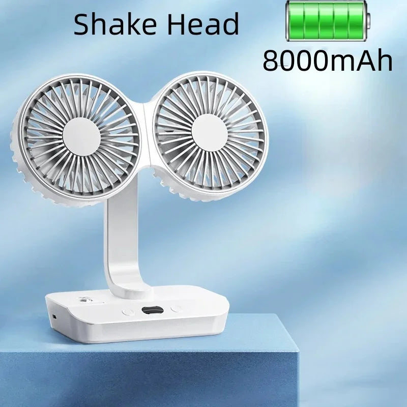 Zefyr Dual-Head Desk Fan