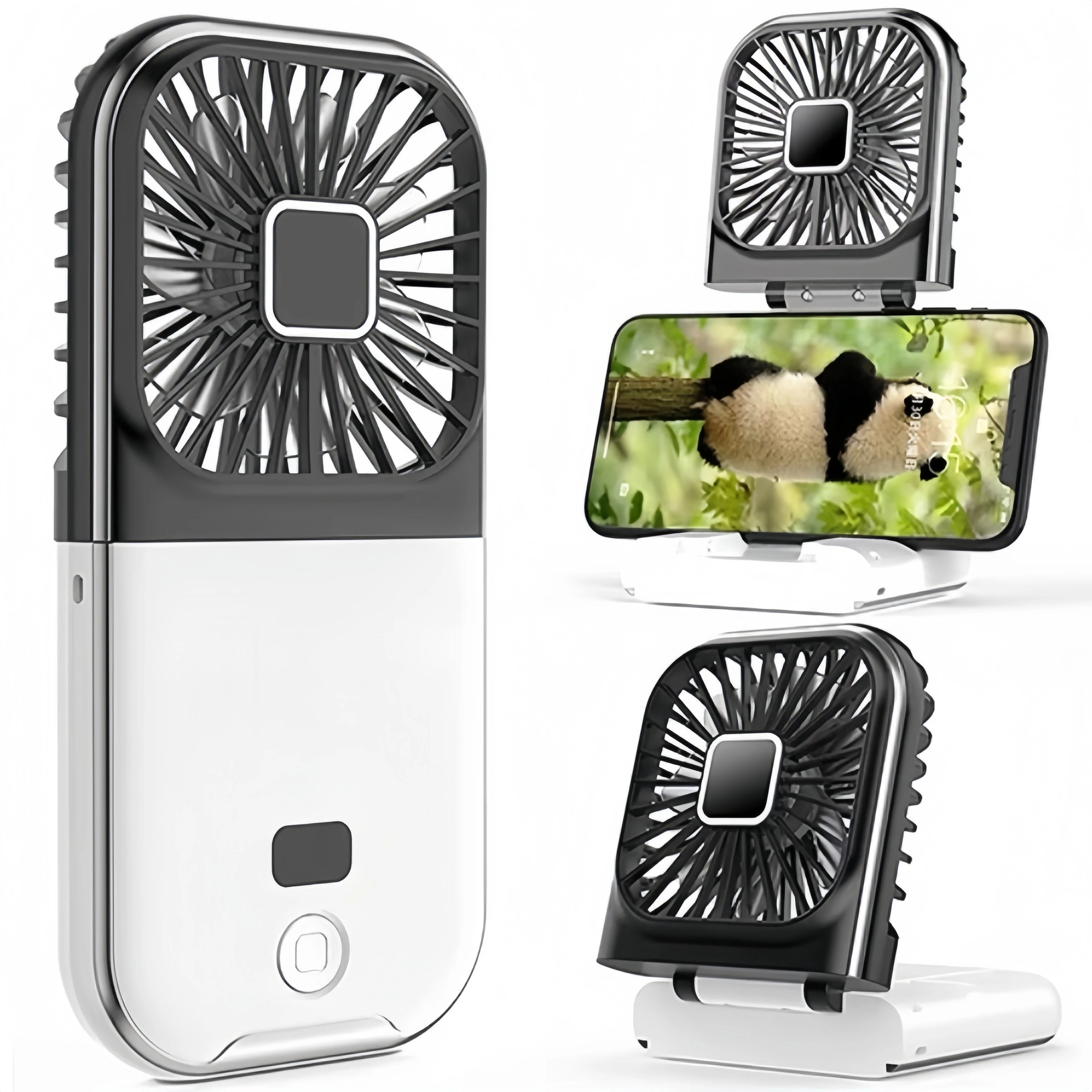 Zefyr Foldable 5-in-1 Mini Neck Fan with Digital Display